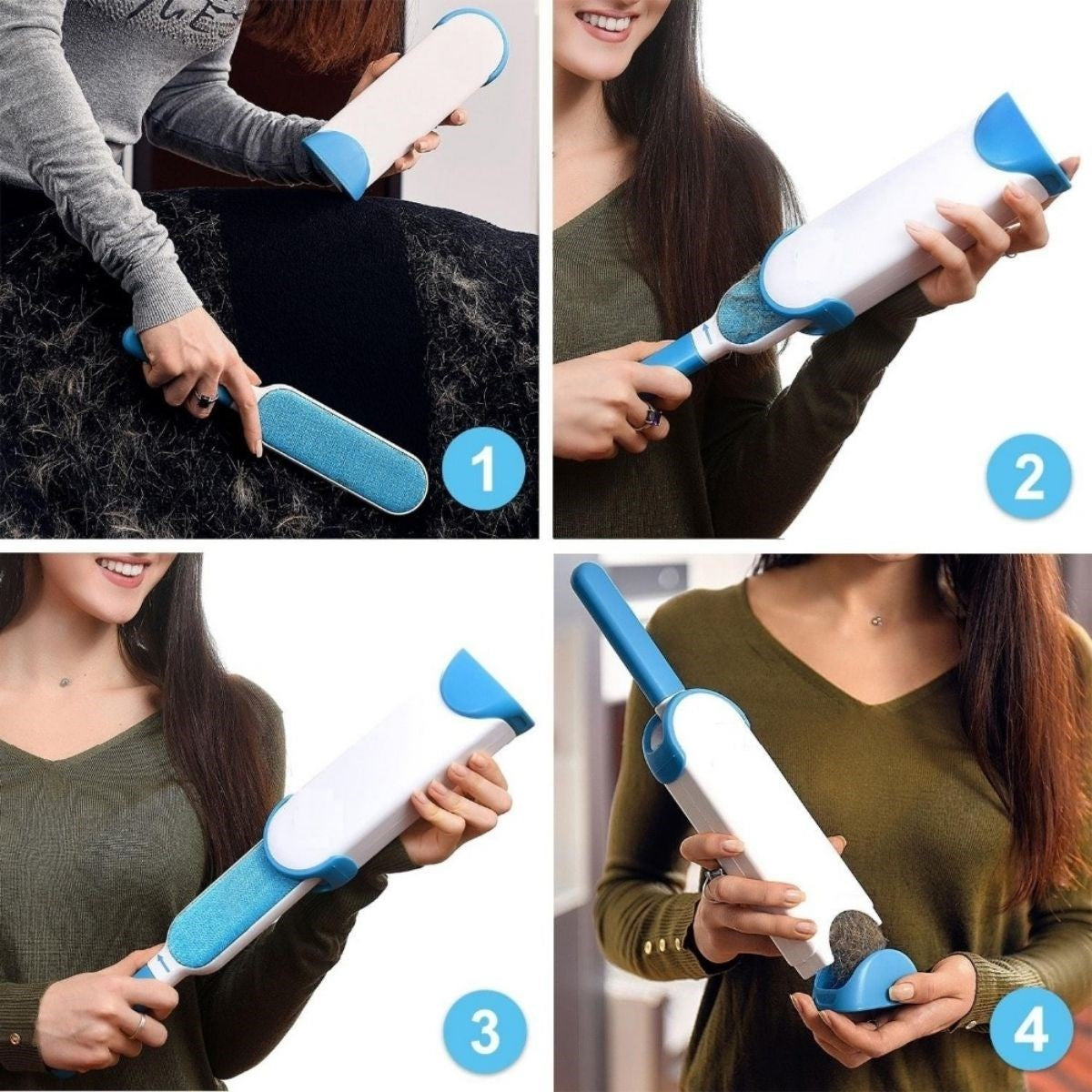 miorashop® 2Li Set Kıl Tüy Toplayıcı Kendinden Temizlemeli Tarak