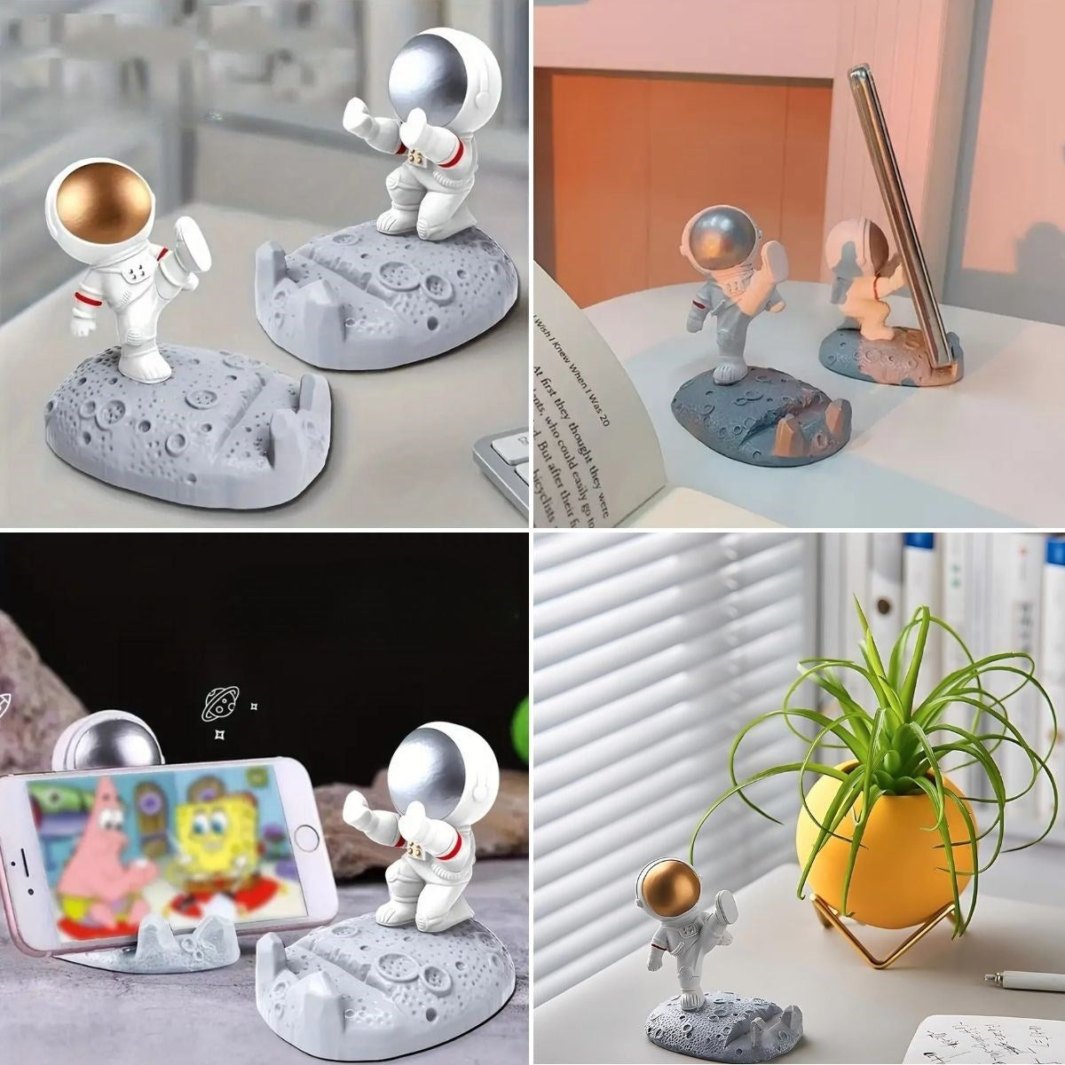 miorashop® Mini Astronot Model Telefon ve Tablet Tutucu Standı