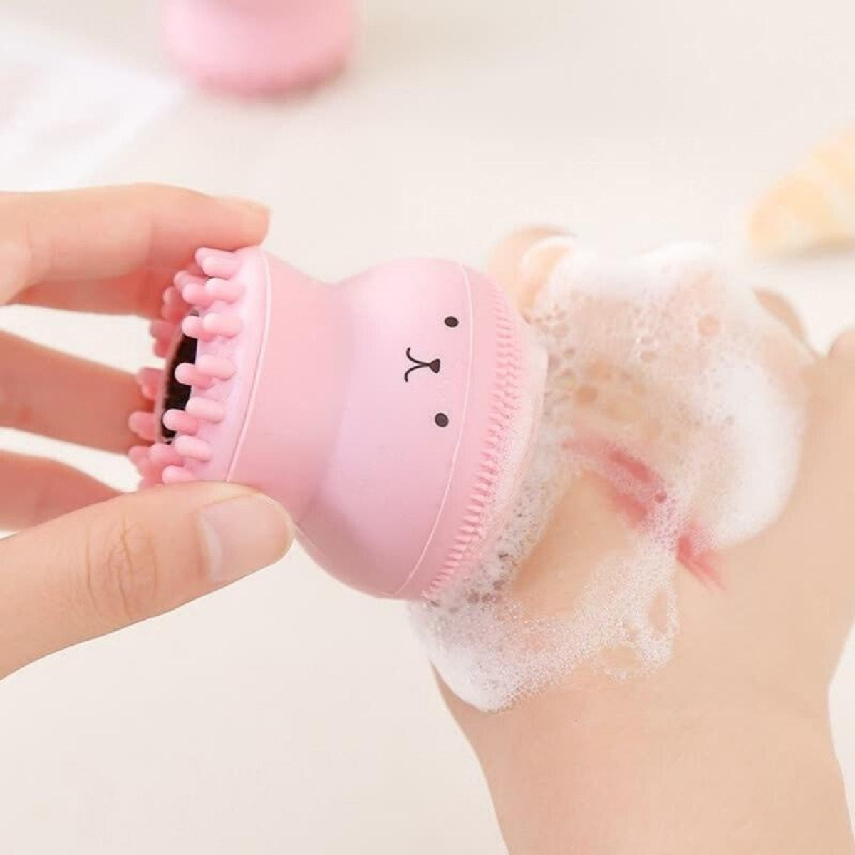 miorashop® Peeling Etkili Mini El Yüz Cilt Temizleme Fırçası Silikon Temizlenmesi Kolay  Siyah Nokta Gi