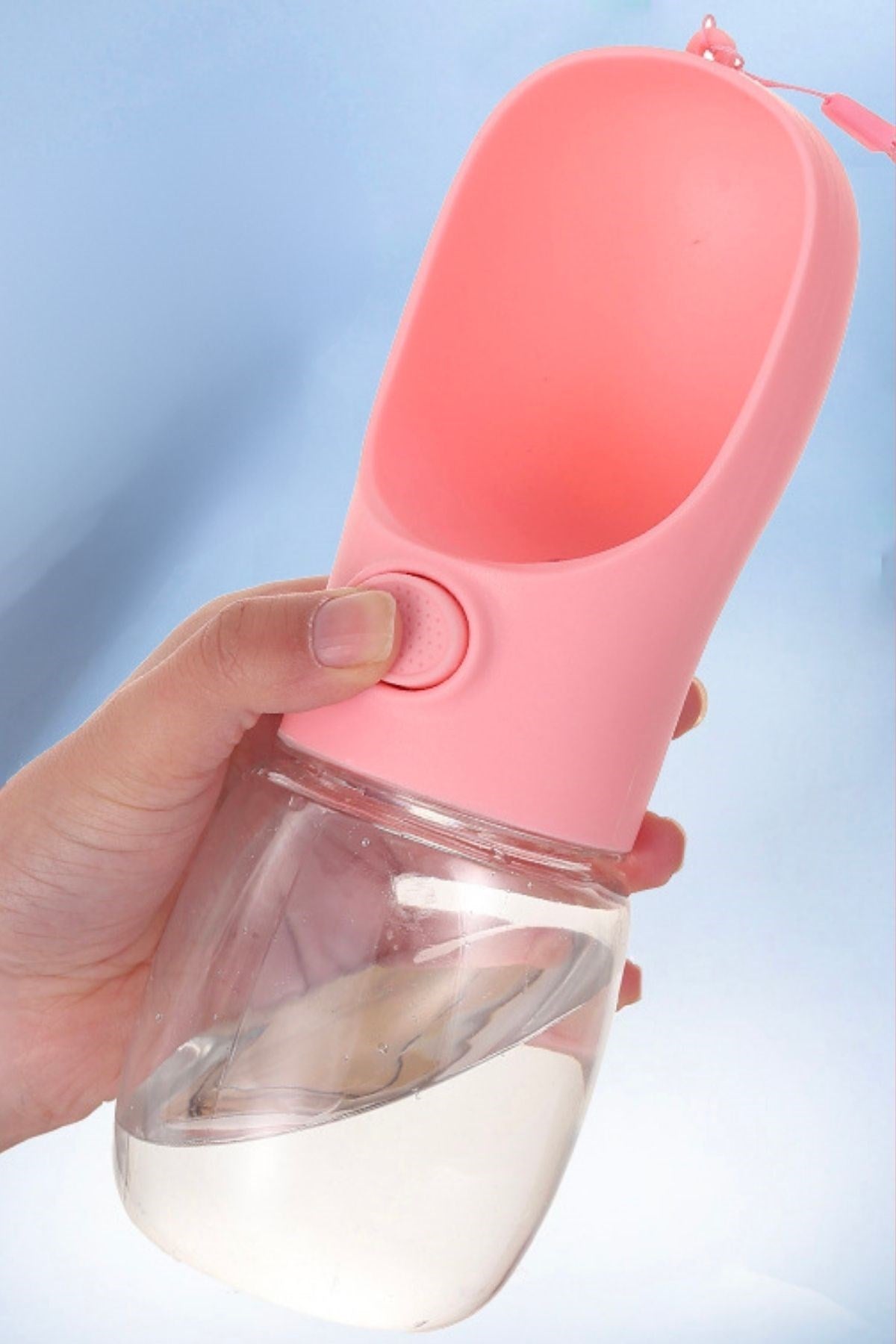 miorashop® 450 ml Taşınabilir Butonlu Evcil Hayvan Suluğu