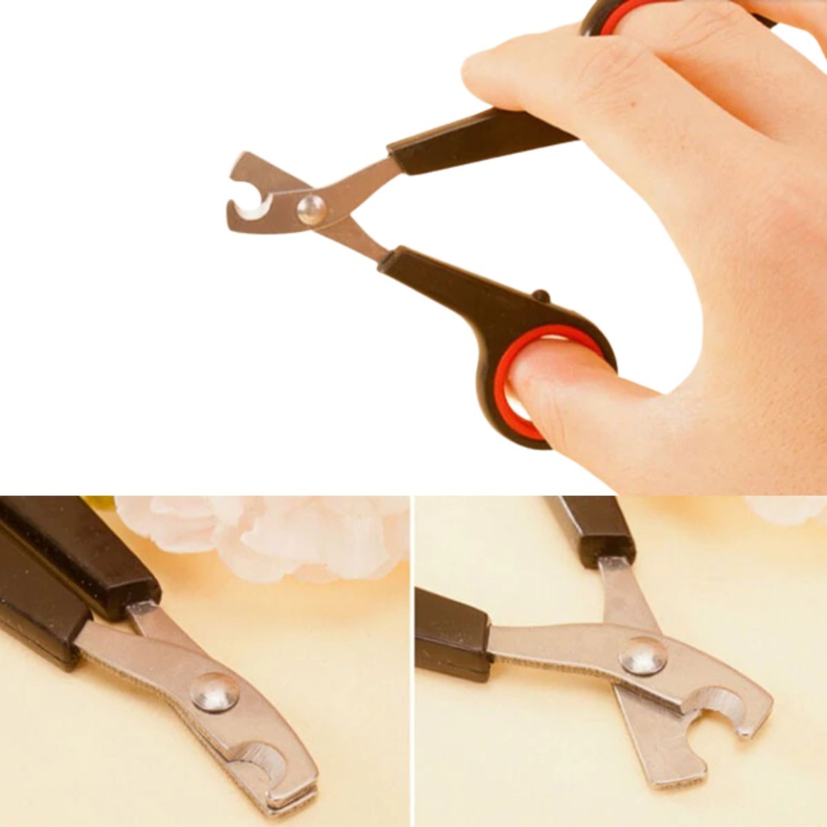 miorashop® Evcil Hayvan Tırnak Makası Ve Törpü Seti Manikür Pedikür Pati Bakım Aleti Kaymaz Sap