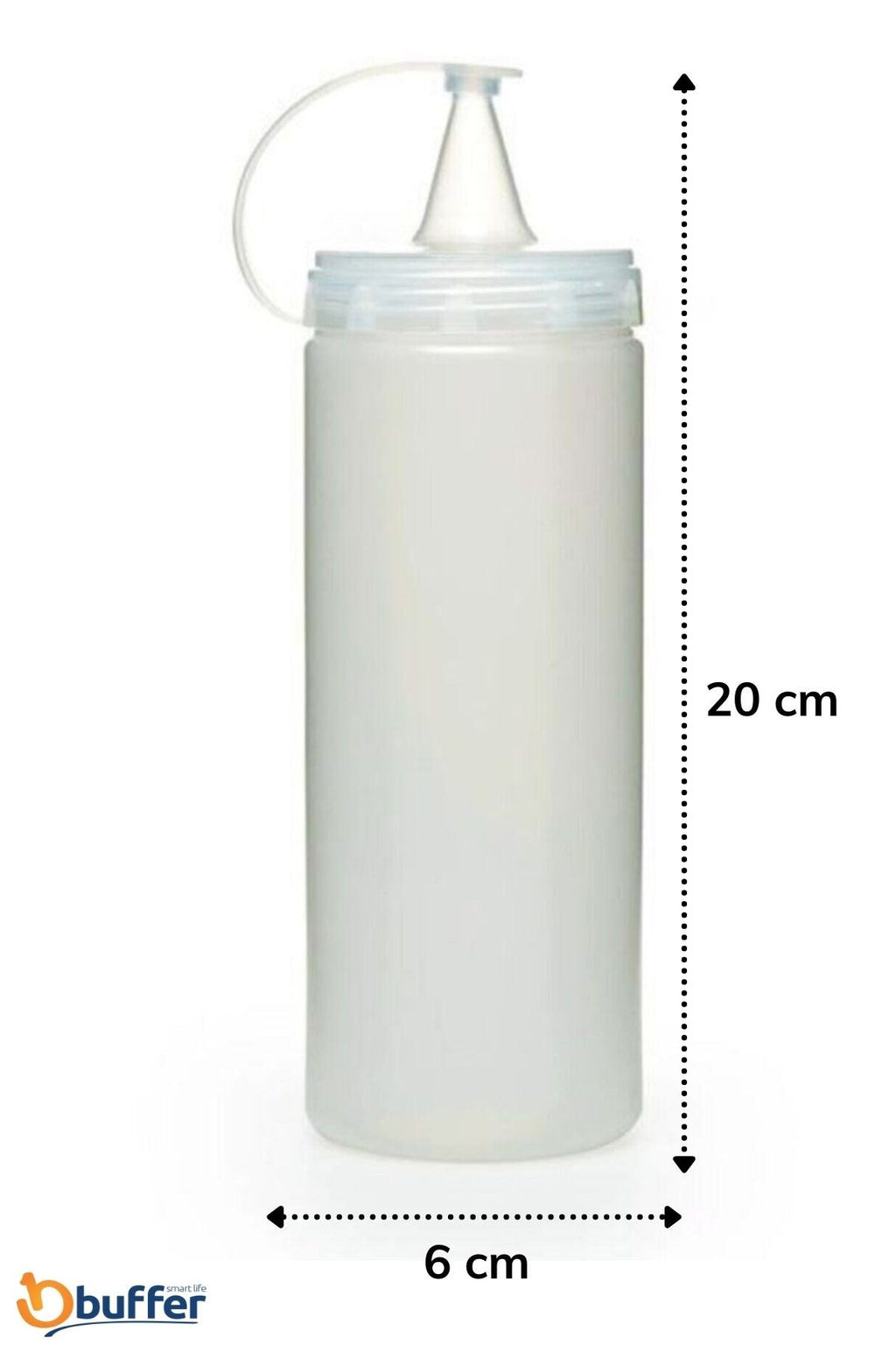 miorashop® Şeffaf Kapaklı Sızdırmaz Yağlık Sosluk Şişesi Plastik Yağdanlık 400 ml AP-9028