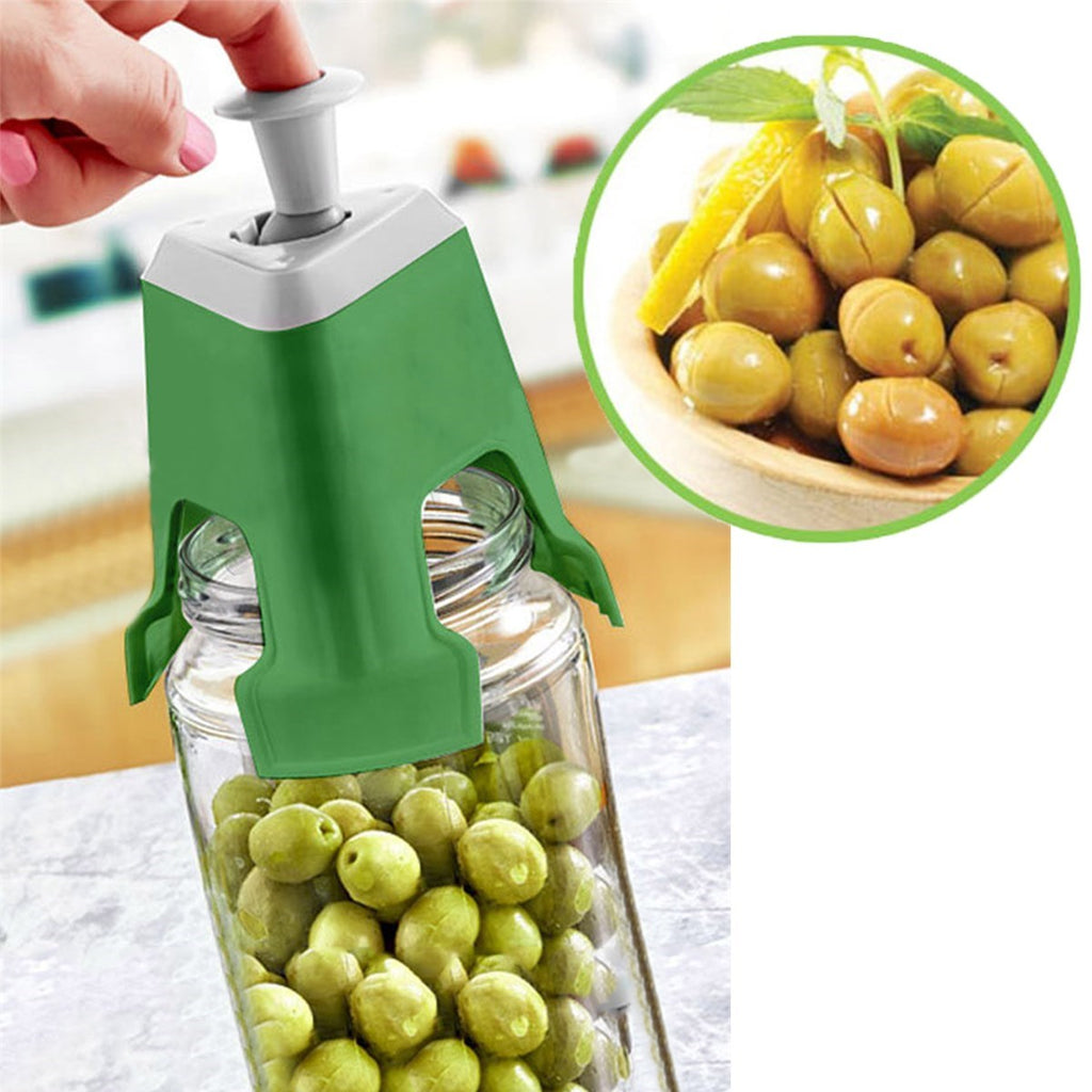 miorashop® Kolay Zeytin Dilme Çizme Aparatı Pratik Kolay Zeytin Çizici Alet