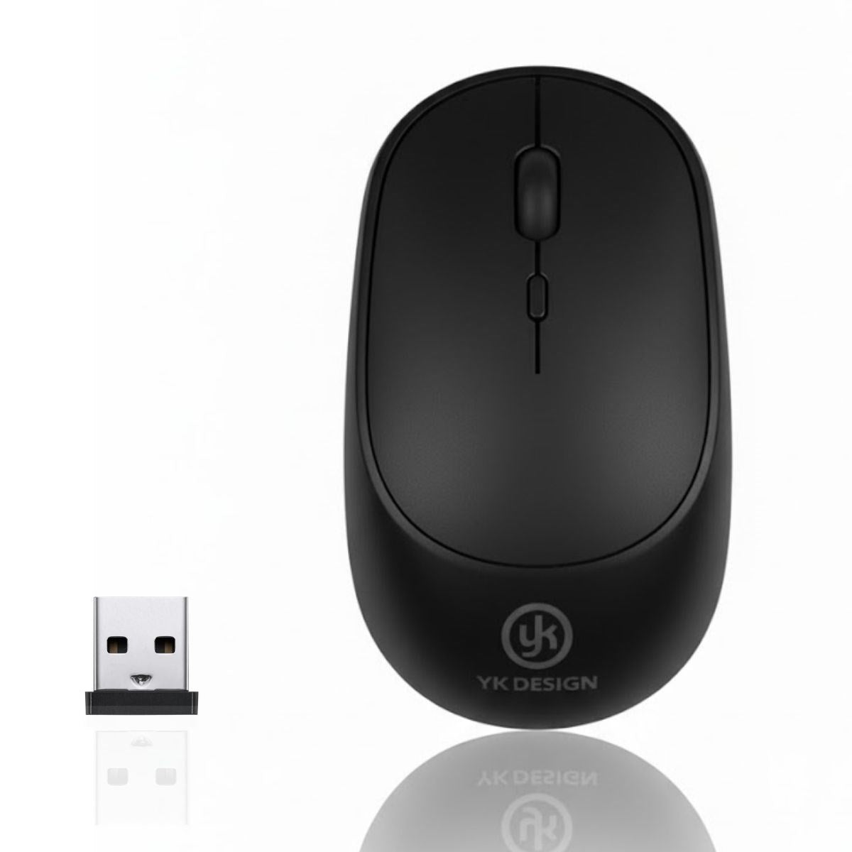 miorashop® Siyah Renkli Ergonomik Sessiz Kablosuz Mouse – USB Alıcılı, Ofis ve Oyun İçin Konforlu Bilgisayar Faresi MS6310