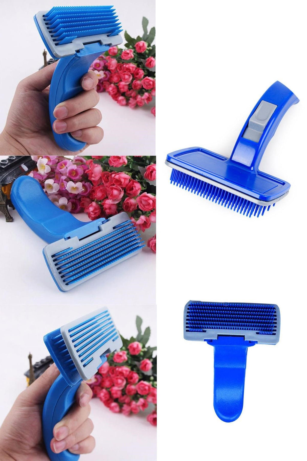 miorashop® Kendini Temizleyen Kedi Köpek Tüy Bakım Tarağı Tüy Alıcı Tarak