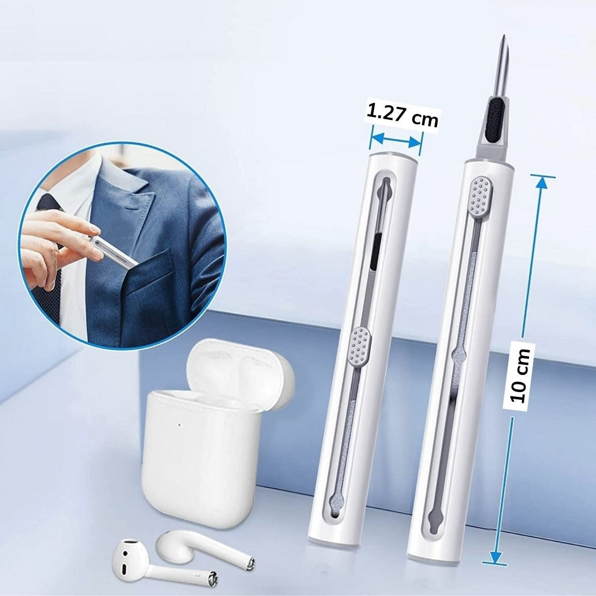 miorashop®  Çok Amaçlı Yumuşak Fırçalı Kablosuz Kulaklıklar İçin Kulaklık Temizleme Kiti