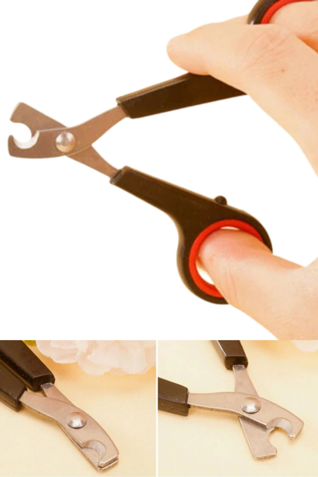 miorashop® Evcil Hayvan Tırnak Makası Ve Törpü Seti Manikür Pedikür Pati Bakım Aleti Kaymaz Sap