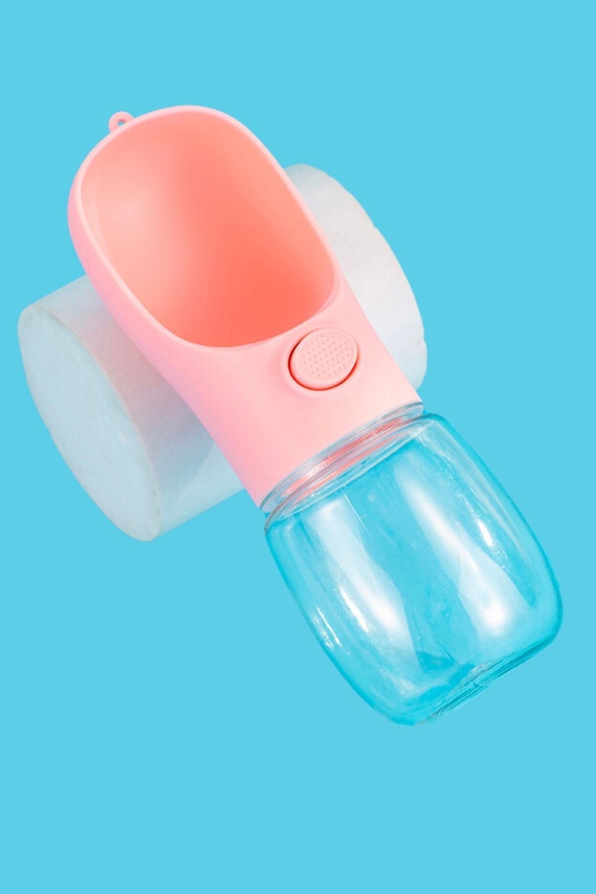 miorashop® 450 ml Taşınabilir Butonlu Evcil Hayvan Suluğu