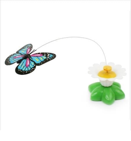 miorashop® Hareketli Dönen Kelebek - Kedi Oyuncağı ( Pille Çalışır)