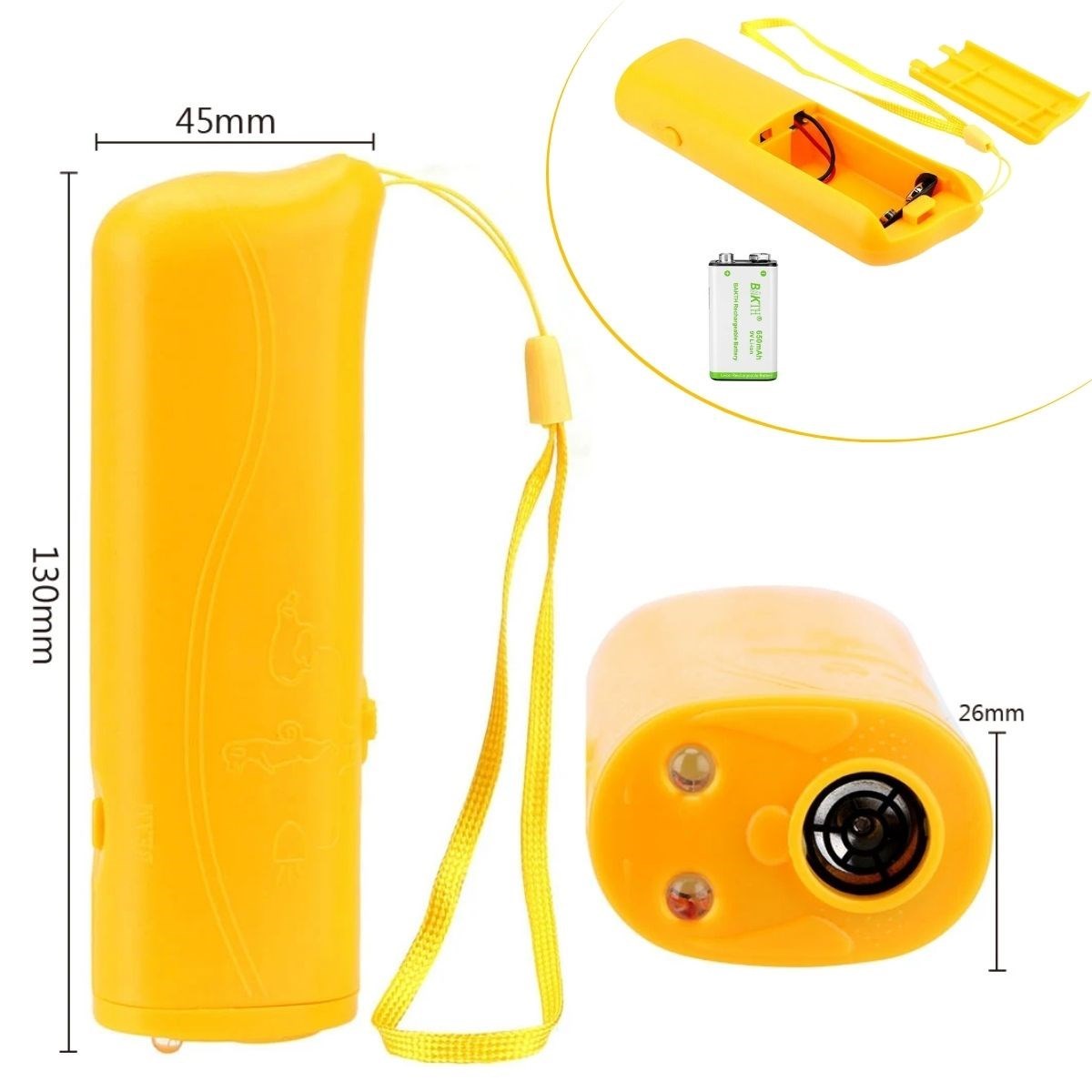 miorashop® Ultrasonik Köpeksavar Köpek Kovucu Köpek Kornası Eğitim Cihazı