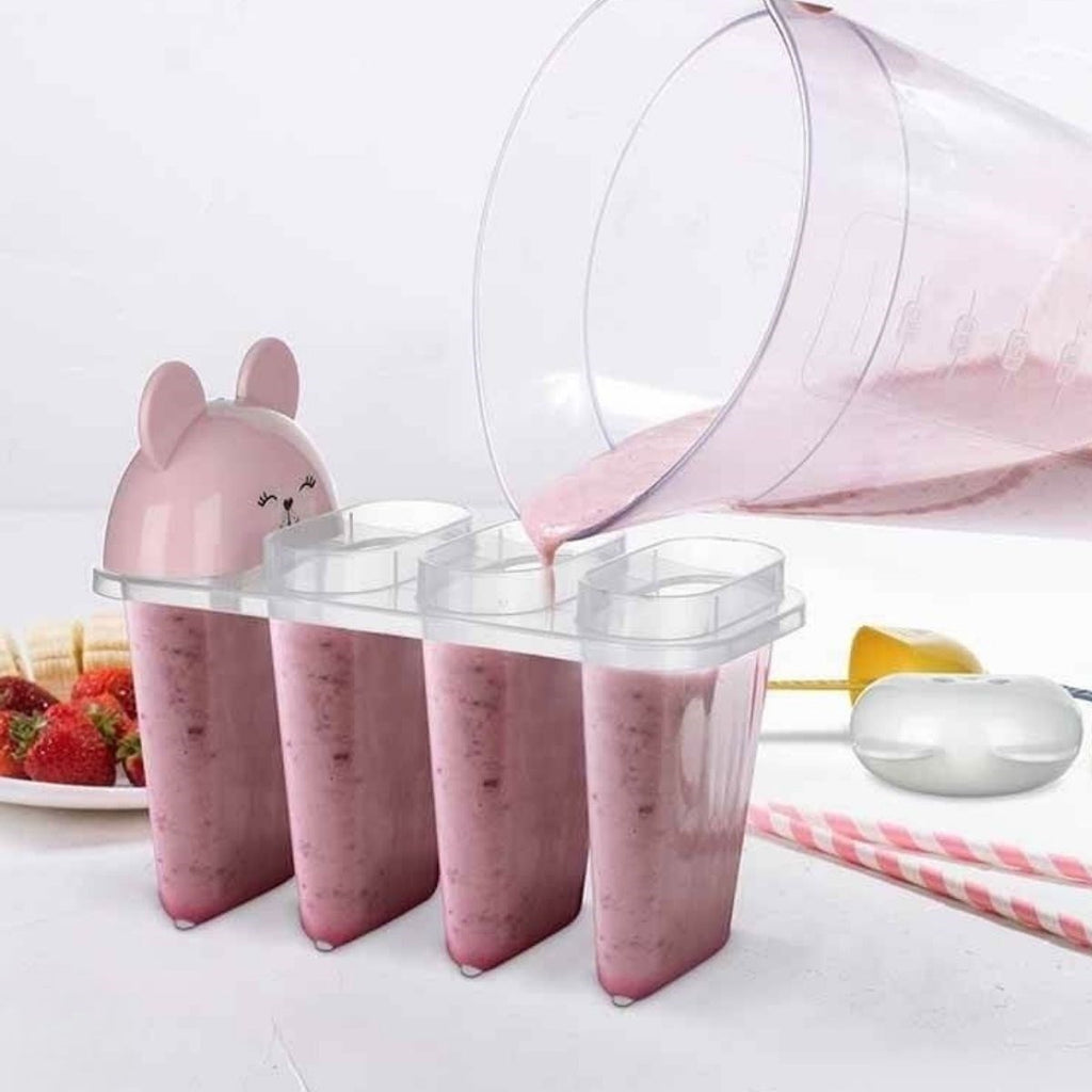miorashop® 4'lü Kolay Şekillendirici Sevimli Çocuk Meybuz  & Dondurma Kalıbı AP-9179
