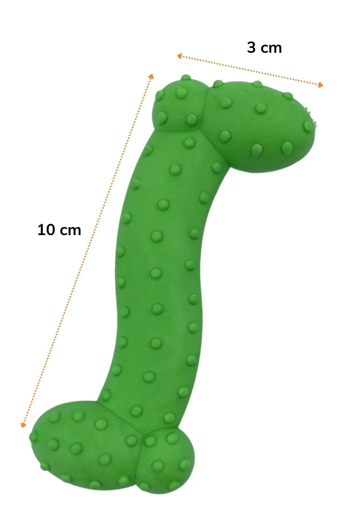 miorashop® Tiny Kemik Oyuncağı Tırtıklı Yüzey Küçük Kemik Plastik Köpek Oyuncağı