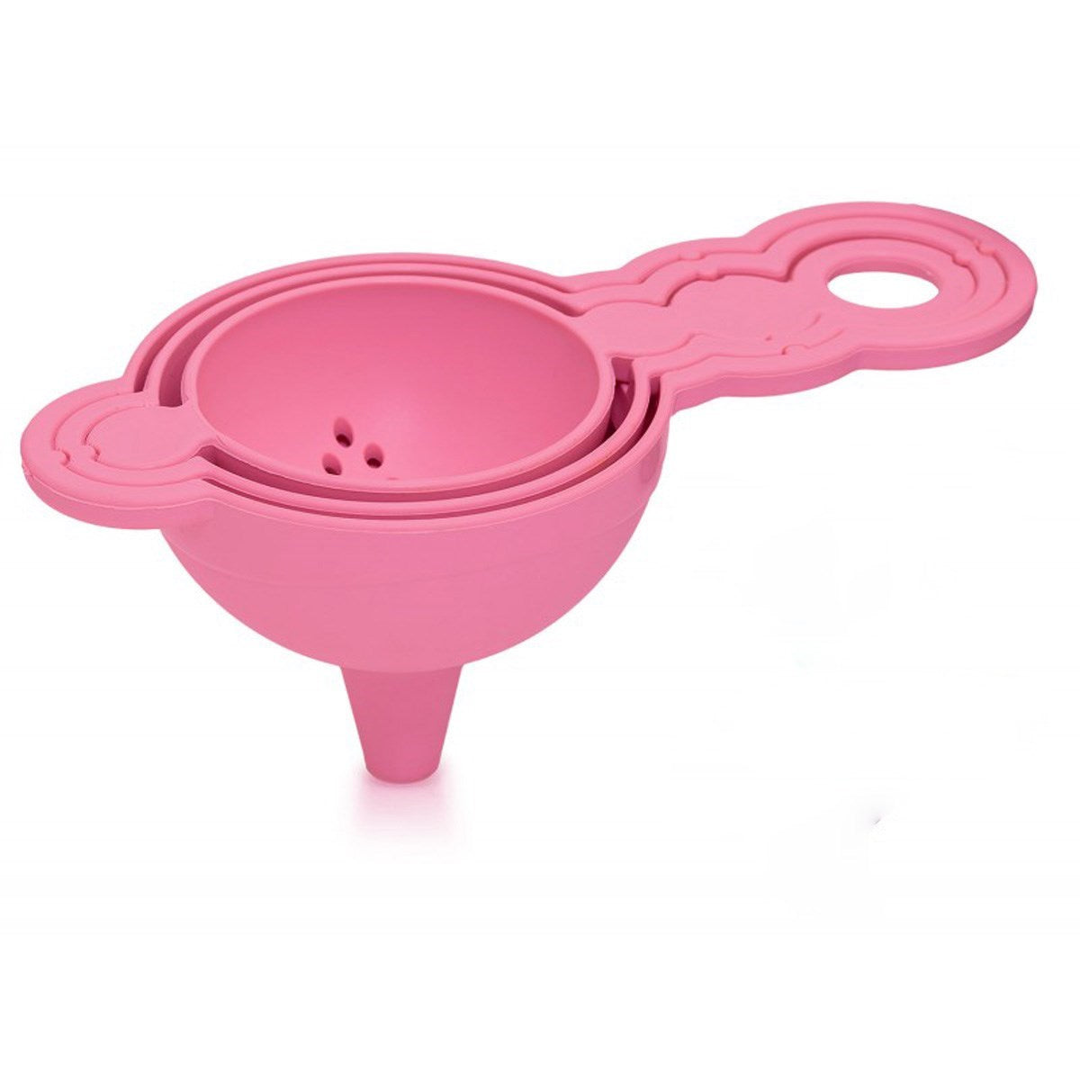miorashop® Pratik Yumurta Süzgeci Mini Süzgeç Huni Seti Hepsi Bir Arada