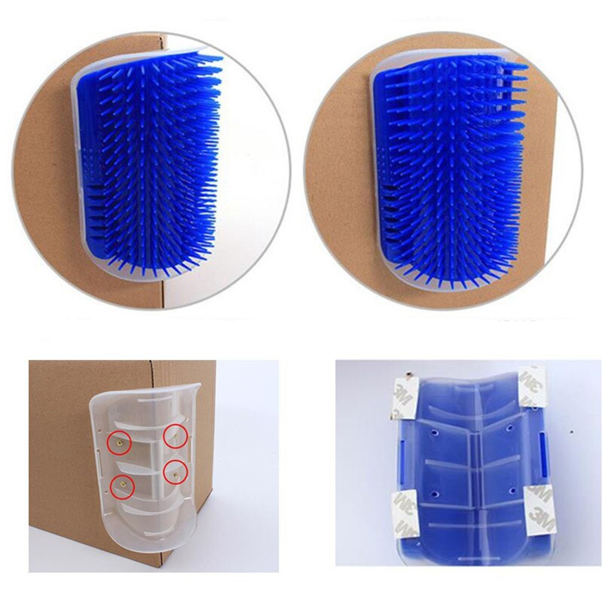 miorashop®  Pratik Kedi Tüyü Kaşıma Ve Tarama Aparatı Duvara Monte Kaşıma Aleti