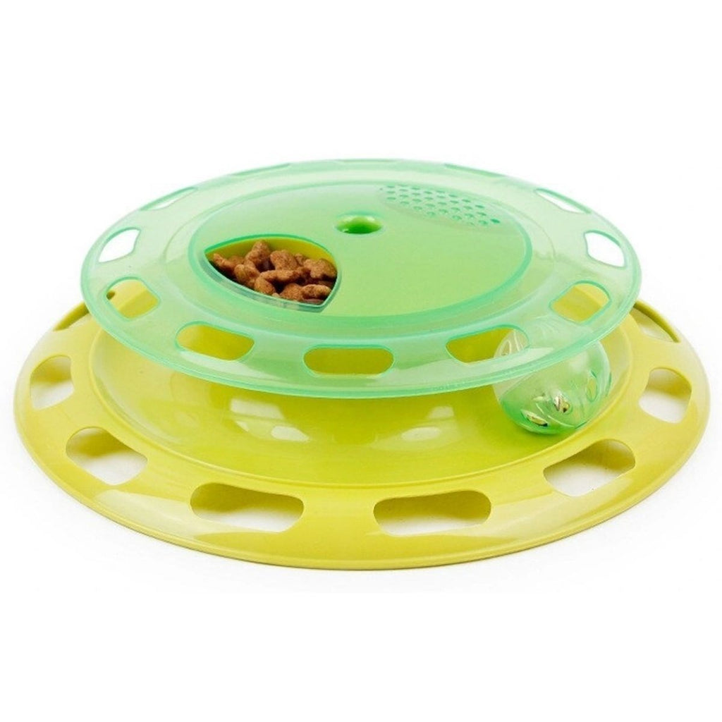miorashop® Döner Tablalı Kedi Yemek Yeme Kabı Eğlenceli Kedi Yemek Tabağı