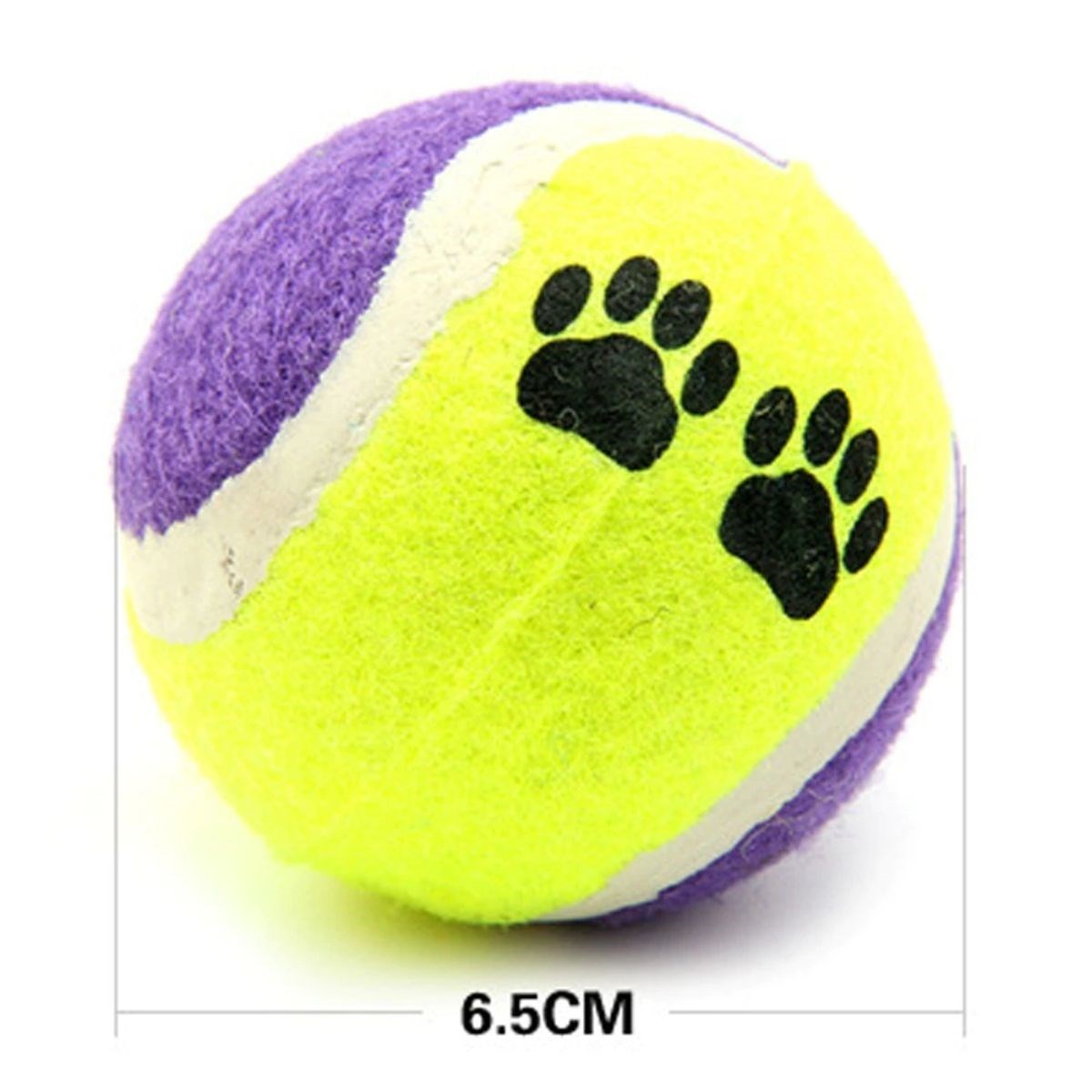 miorashop®  3lü Renkli Desenli Tenis Topu Kedi Köpek Oyuncağı