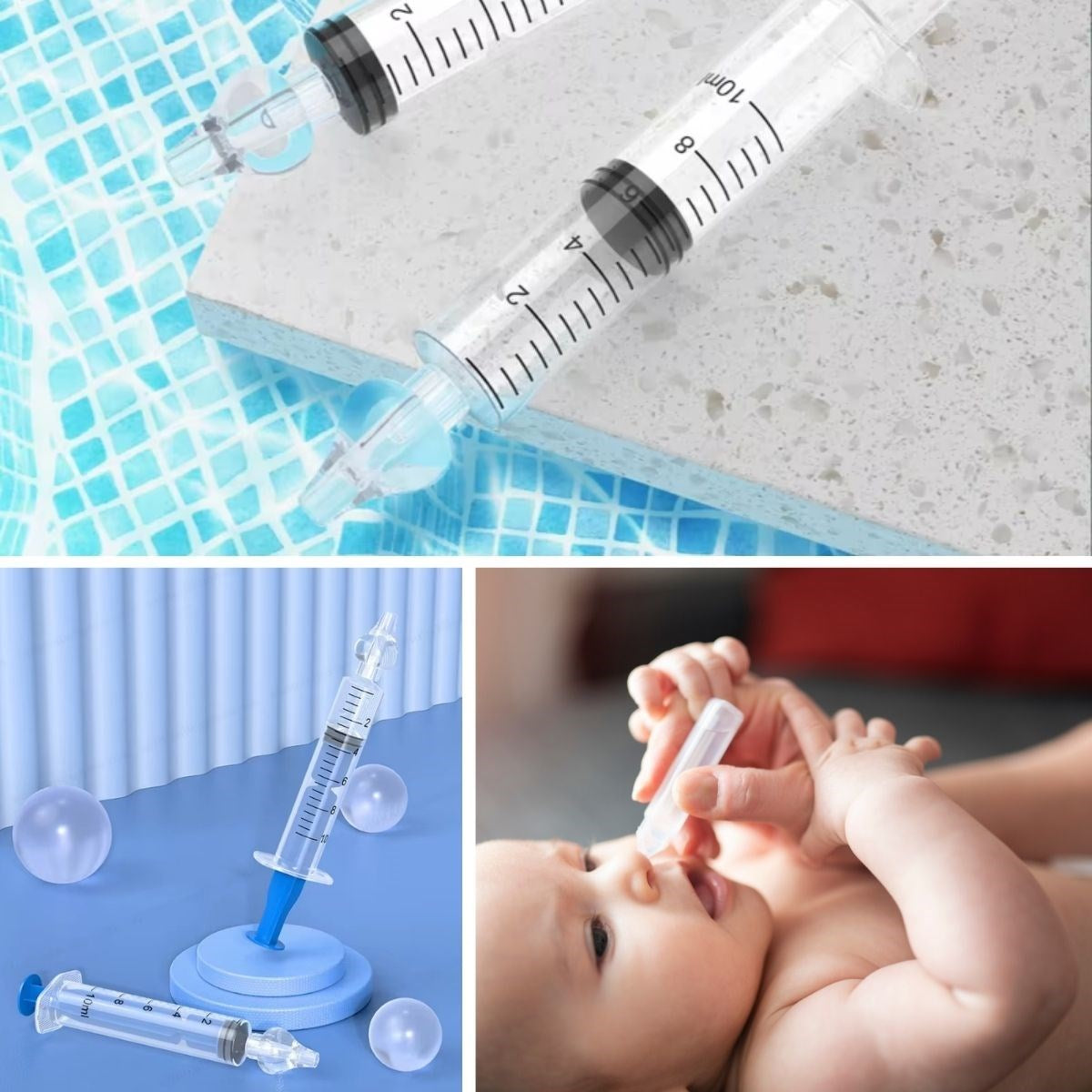 miorashop® Yeniden Kullanılabilir, Manuel Burun Temizleyici 10ml Kapasiteli Burun Açıcı Şırınga