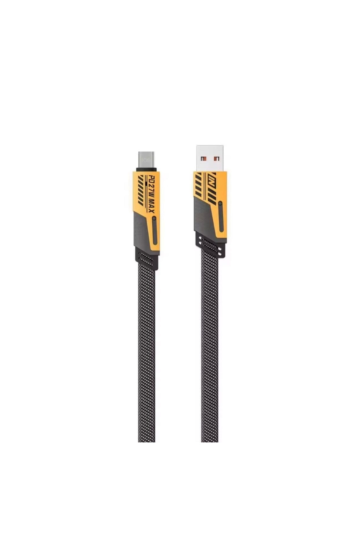 4’ü 1 Arada 65W Hızlı Şarj Kablosu – USB ve Type-C Girişli, Örgülü Dayanıklı