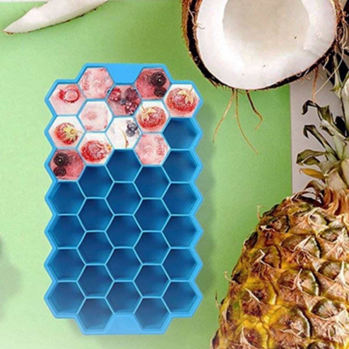 miorashop® 37 Bölmeli Slikon Petek Şeklinde Buz Kalıbı