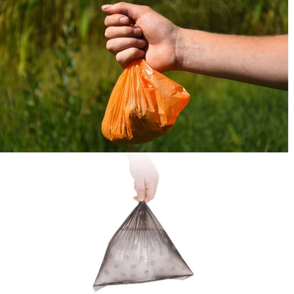 miorashop® 4lü Evcil Hayvanlar Için Pati Desenli Kedi Köpek Kaka Poşeti Torbası