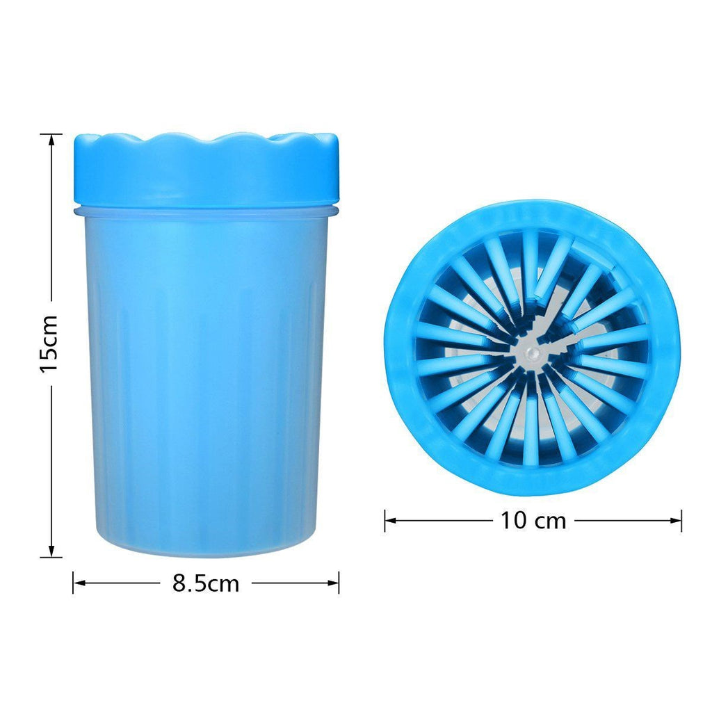 miorashop® Silikon Jel Fırçalı Kedi Köpek Pati Ayak Yıkama Temizleme Kovası (Küçük)