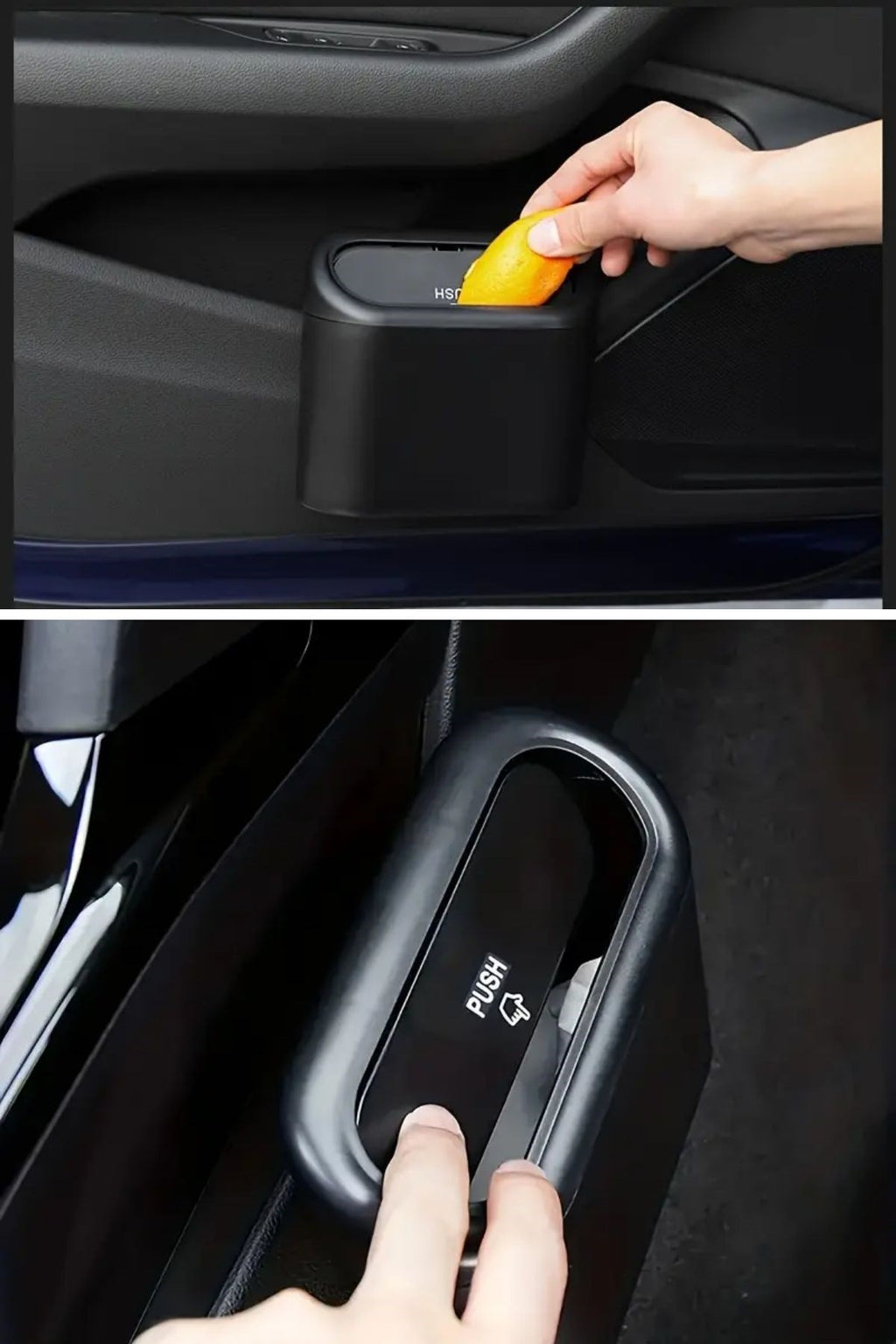 miorashop® Araç İçi Takılarak Sabitlenebilen Mini Kapaklı Çöp Kovası