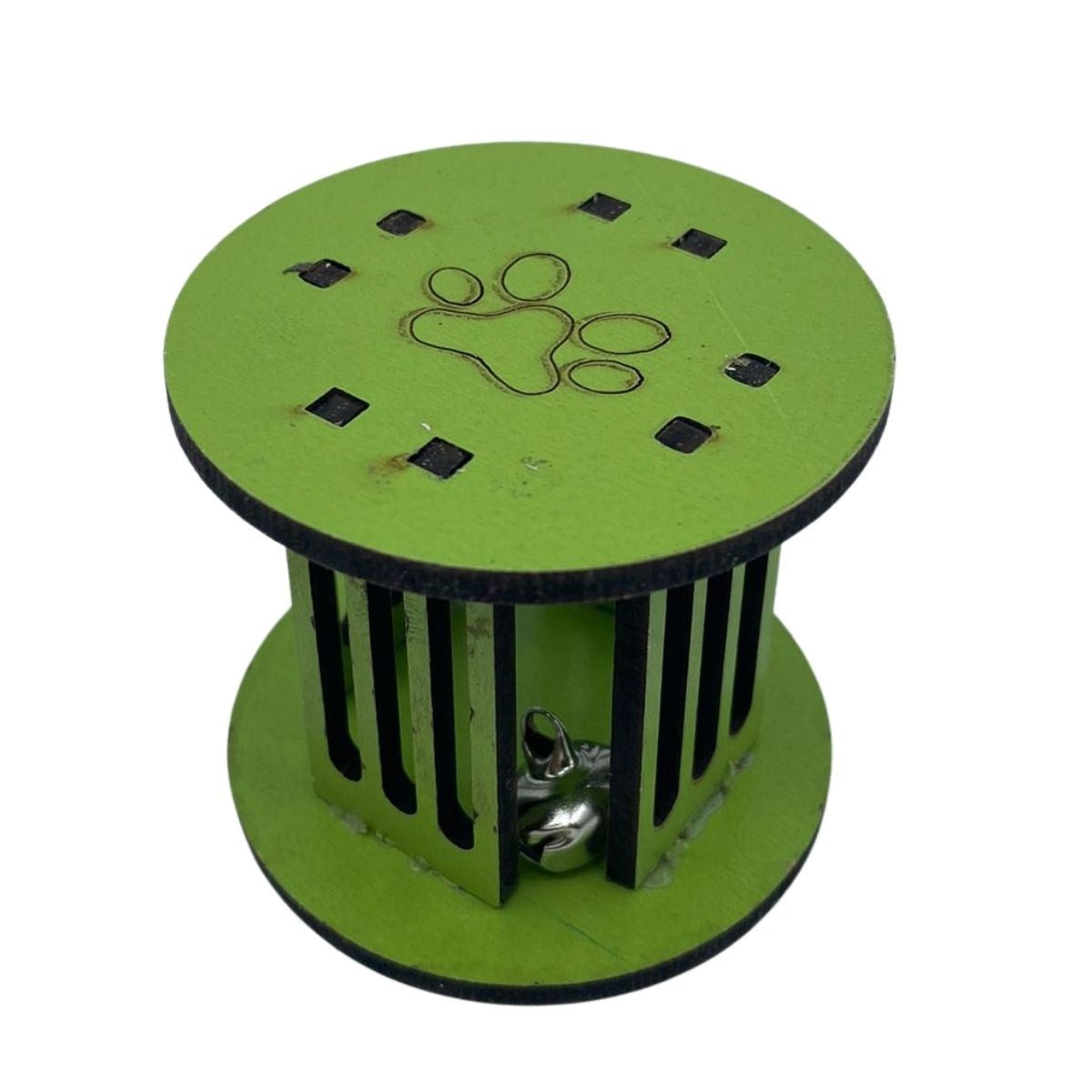 miorashop®  Mini Silindir Eğlenceli Renkli Sağlam Küçük Pati İzi Şekilli Kedi Oyuncağı