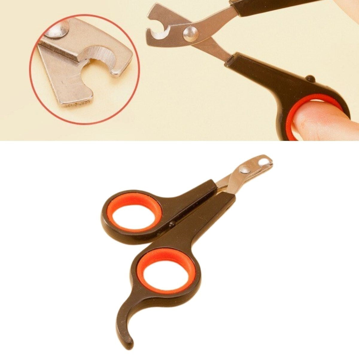 miorashop Küçük Çelik Uçlu Kedi Köpek Evcil Hayvan Tırnak Makası Pati Bakım Aleti Ergonomik Kaymaz Sap