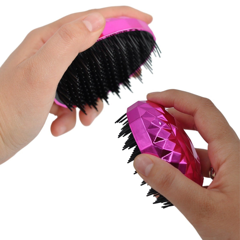 miorashop® Neon Pembe Düzleştirici Tarak Geniş AralıklıHer Saç Tipine Uygun Fırçalı Saç Düzleştirici