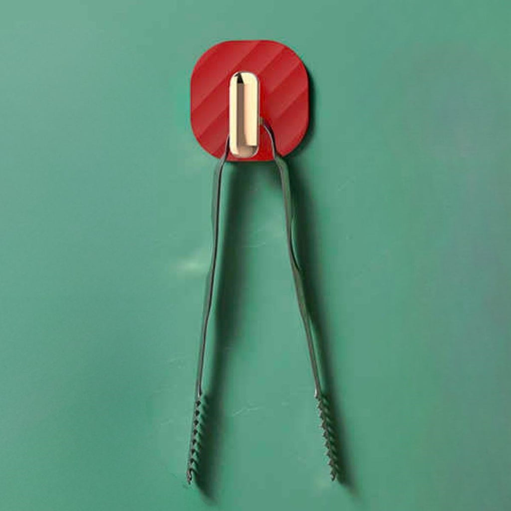 miorashop® 2li Yapışkanlı Retro Askılık Dolap Kapak Kulpu Kırmızı