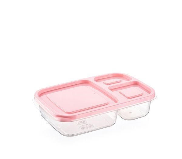 miorashop® 3 Bölmeli Sefer Tası Pratik Kolay Gıda Diyet Saklama Erzak Kabı
