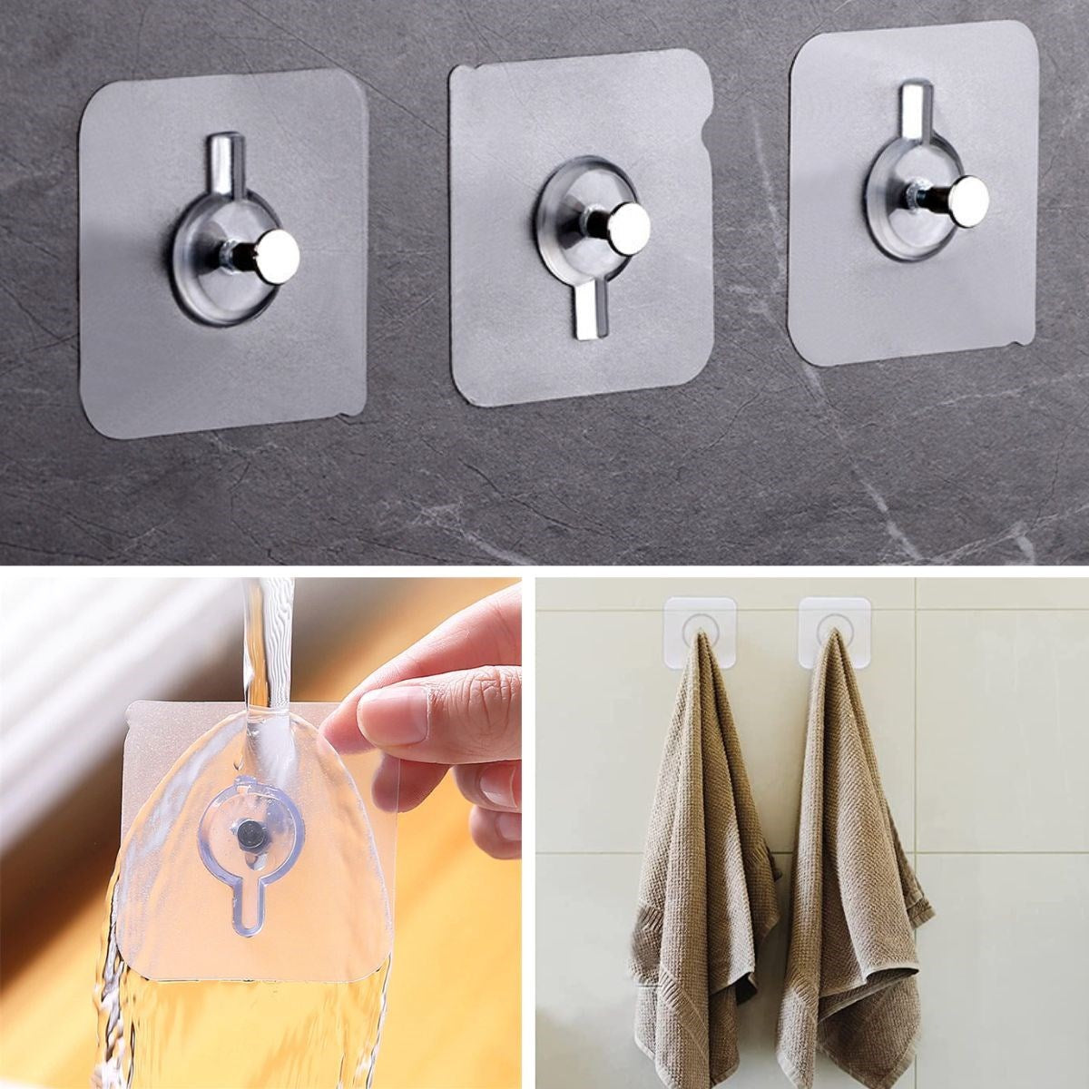 miorashop® Süper Güçlü Çerçeve Askısı Pin Delgisiz Vidalı Tırnak Kanca Yapışkanlı Raf Tutucu Askı 4 Adet