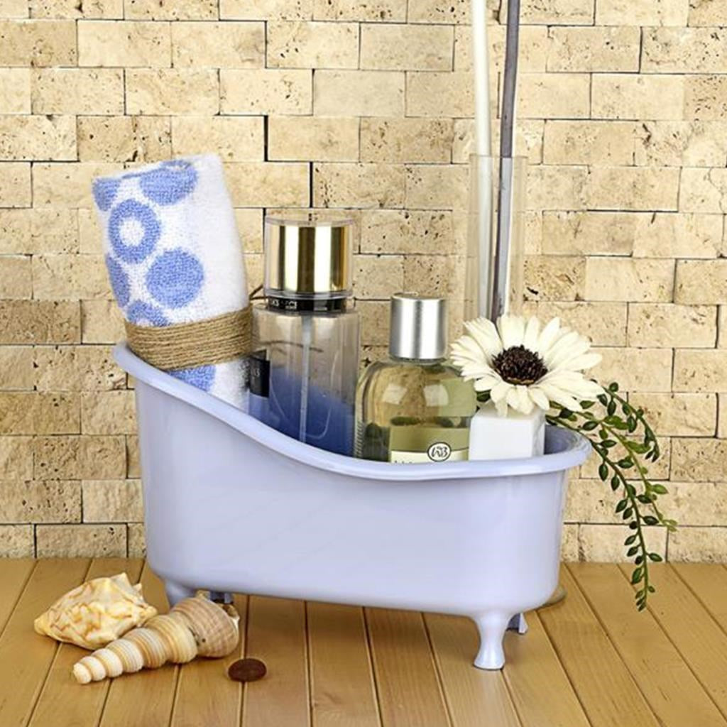 miorashop® Dekoratif Mini Küvet Şeklinde Çok Amaçlı  Banyo Düzenleyici Sepet