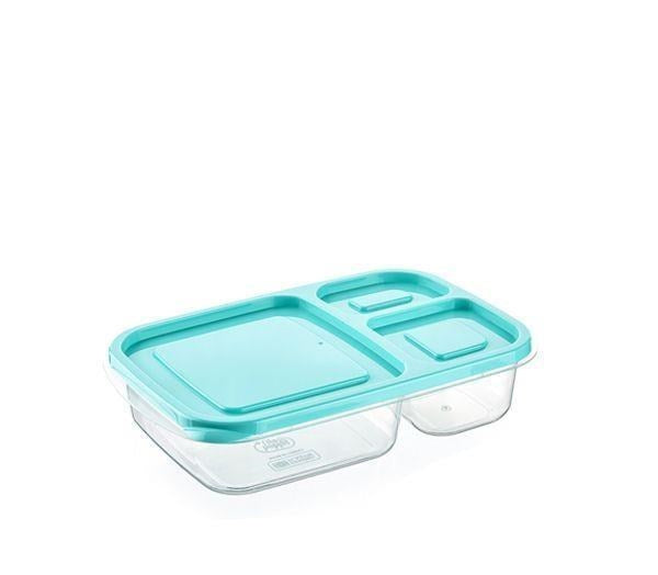 miorashop® 3 Bölmeli Sefer Tası Pratik Kolay Gıda Diyet Saklama Erzak Kabı