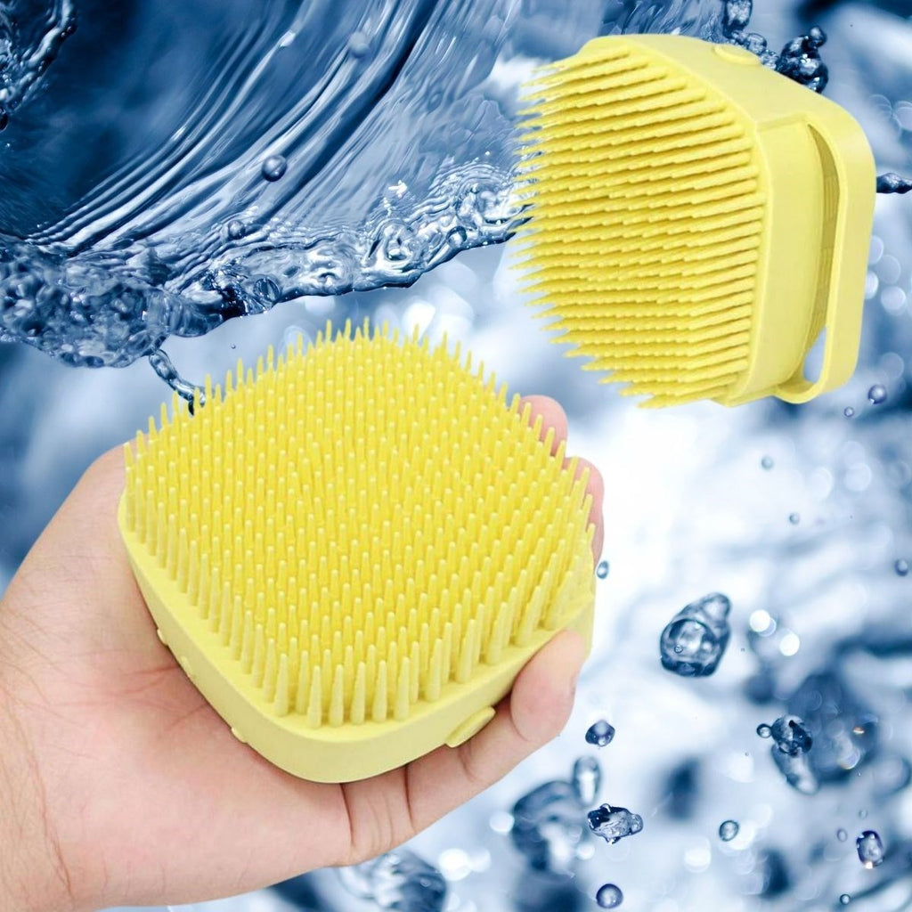 miorashop® Yumuşak Silikon Malzemeli Esnek Jel Hazneli Masaj Fonksiyonlu Etkili Banyo Duş Kese Lifi