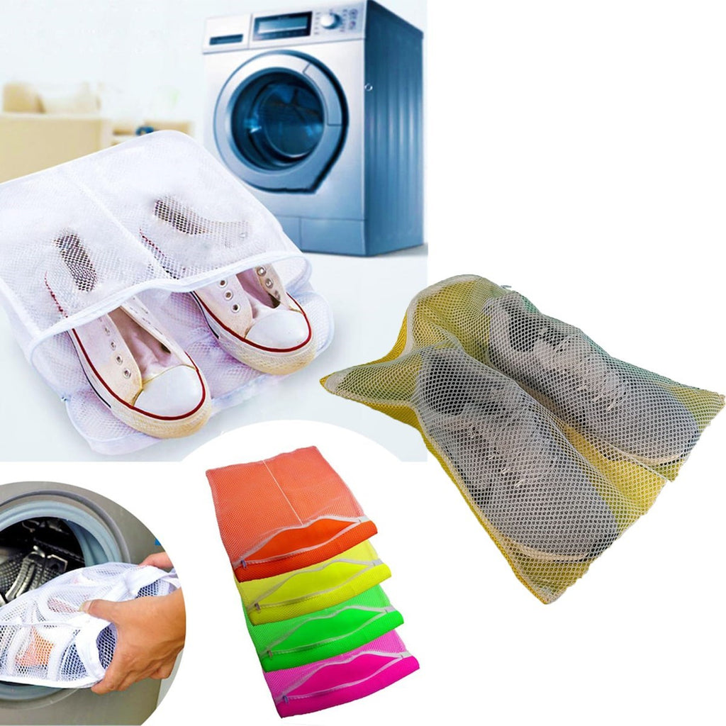 miorashop® Çamaşır Makinesi İçinde Ayakkabı Terlik Yıkama Filesi  Fermuarlı