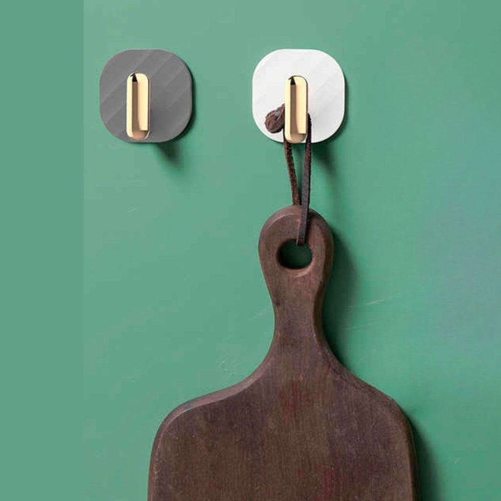 miorashop®  2li Yapışkanlı Retro Askılık Dolap Kapak Kulpu Gri