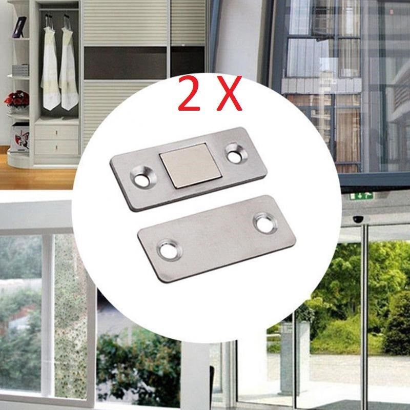 miorashop® 2 Çift Çok Amaçlı Kapı Kapak Dolap Çekmece Mobilya Durdurucu Kapatıcı Mıknatıslar