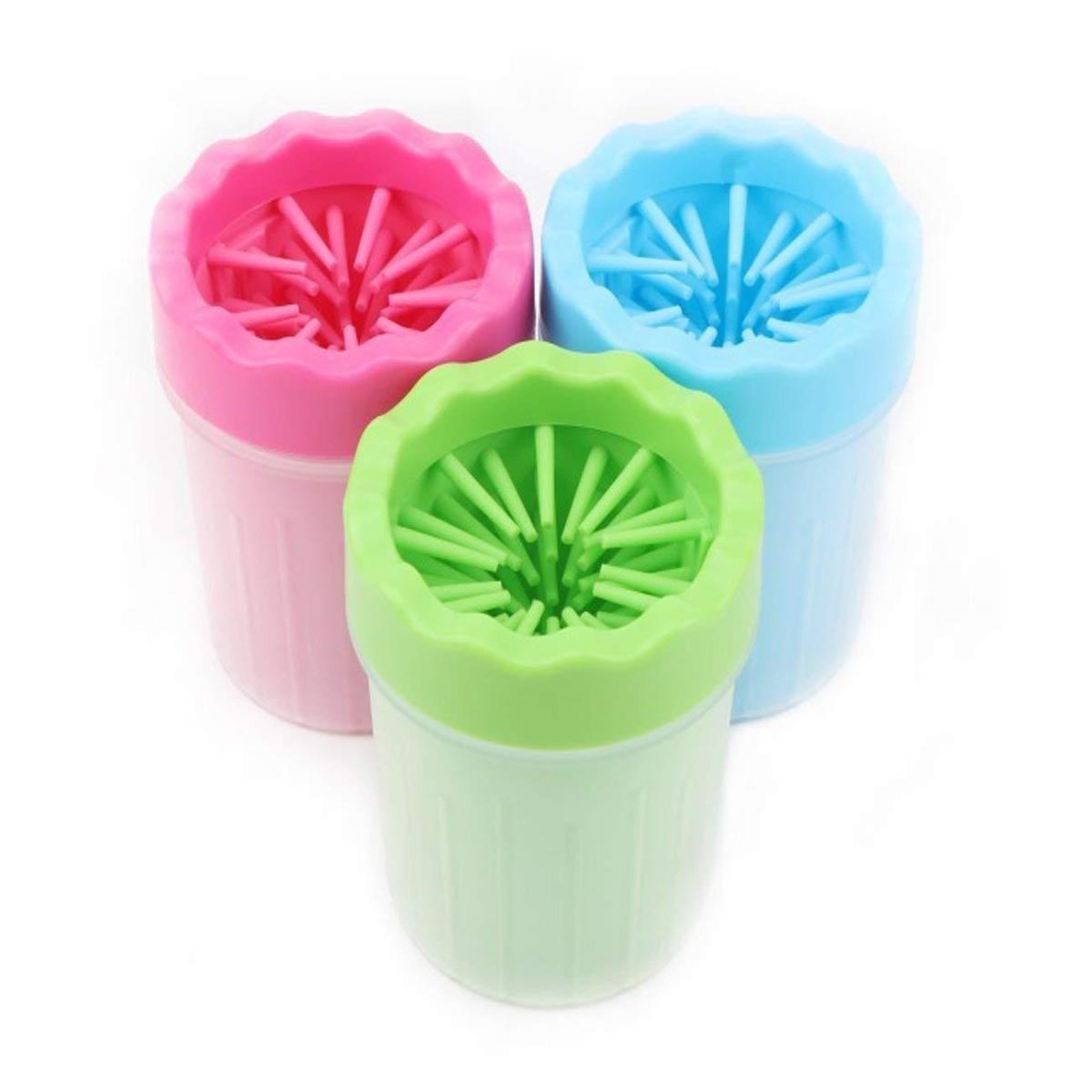 miorashop® Silikon Jel Fırçalı Kedi Köpek Pati Ayak Yıkama Temizleme Kovası (Küçük)