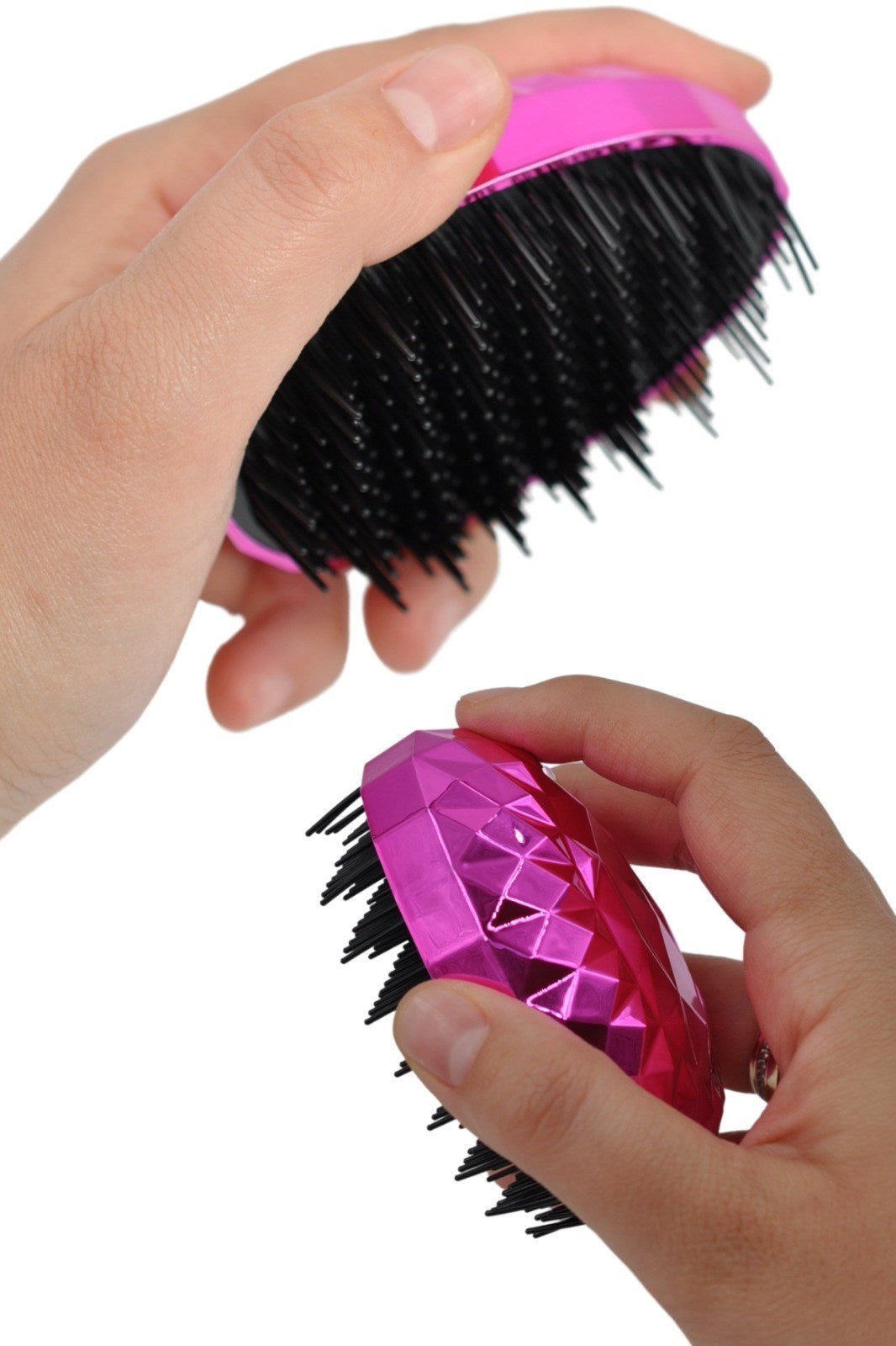 miorashop® Neon Pembe Düzleştirici Tarak Geniş AralıklıHer Saç Tipine Uygun Fırçalı Saç Düzleştirici