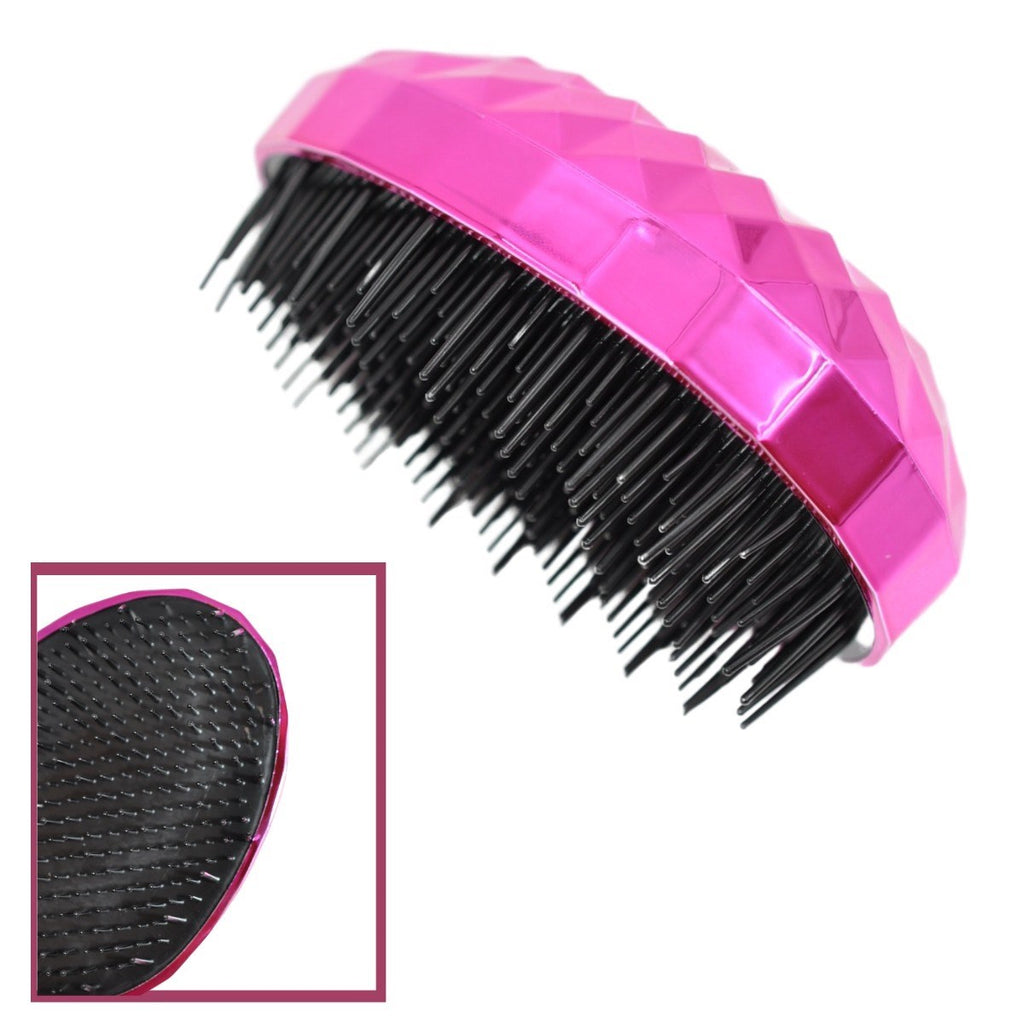 miorashop® Neon Pembe Düzleştirici Tarak Geniş AralıklıHer Saç Tipine Uygun Fırçalı Saç Düzleştirici