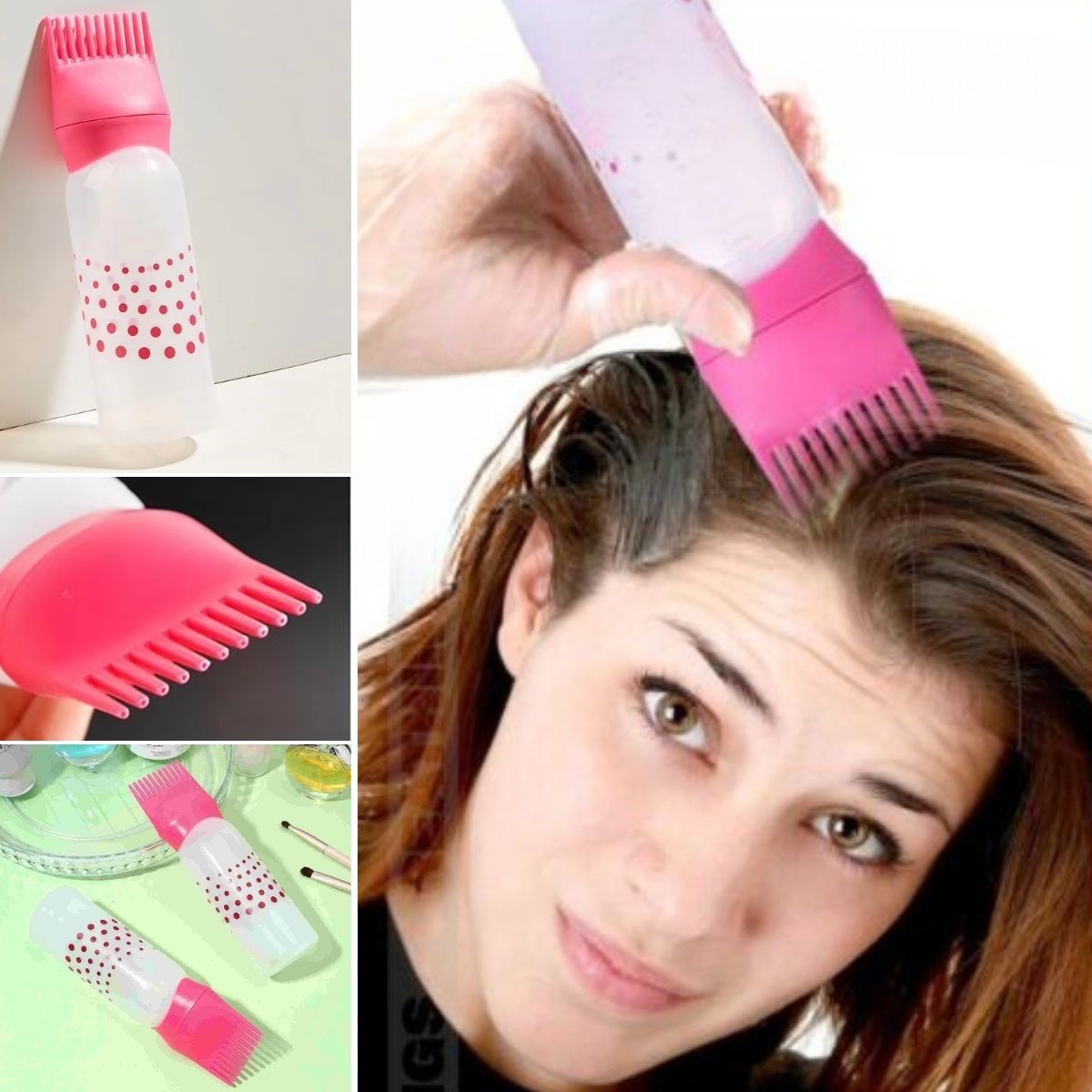 miorashop® Saç Boyama Aparatı Taraklı Saç Bakımı Krem Saç Yağı Uygulama Aparatı