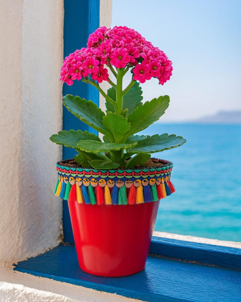 NF DEKORATİF SAKSI 1.7 LİTRE Kırmızı