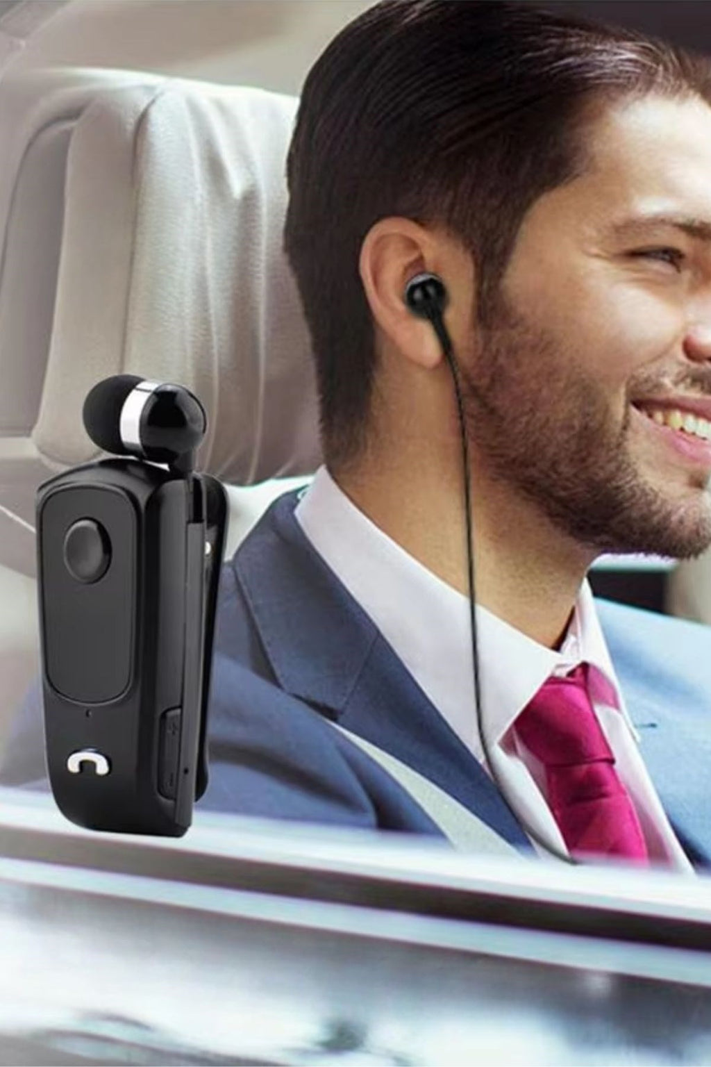 miorashop® Telefon Bağlantılı Makaralı Kulaklıklı Bluetooth Kulaklık