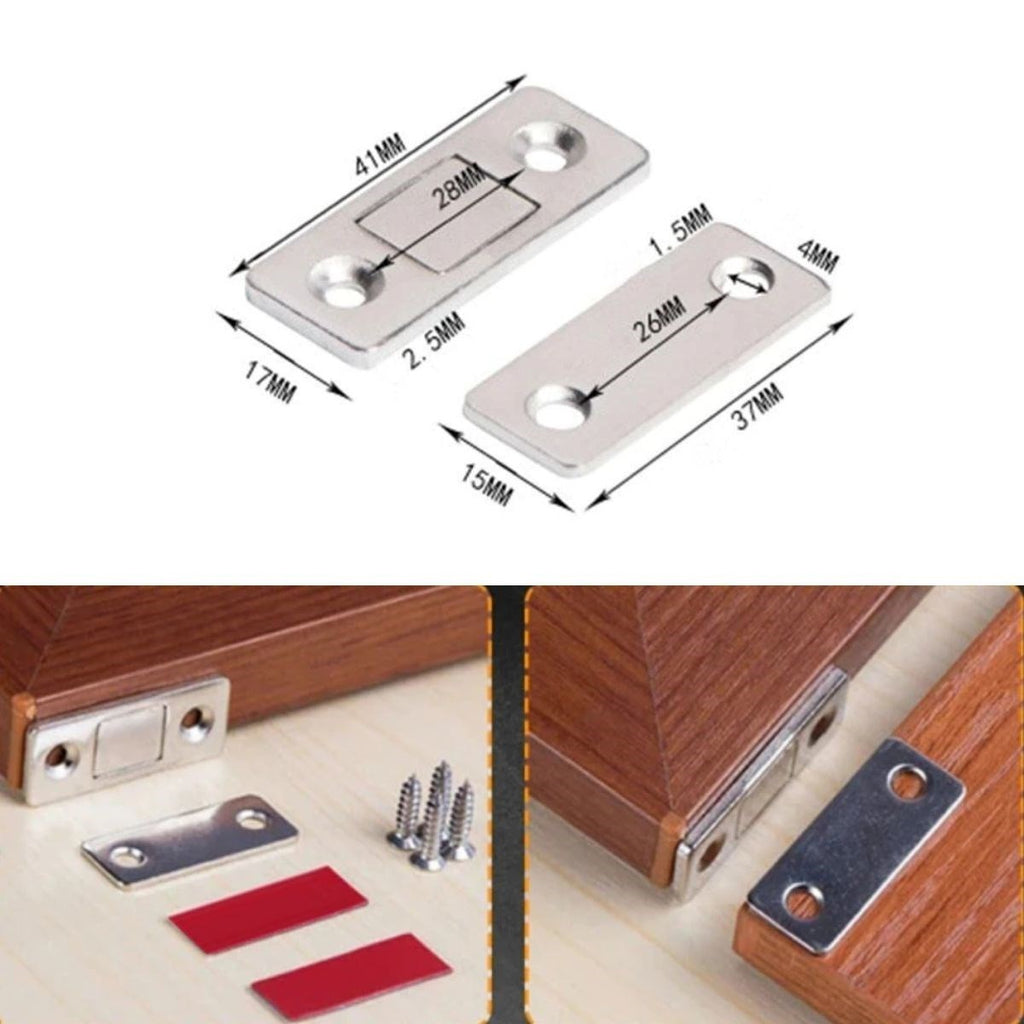 miorashop® 2 Çift Çok Amaçlı Kapı Kapak Dolap Çekmece Mobilya Durdurucu Kapatıcı Mıknatıslar
