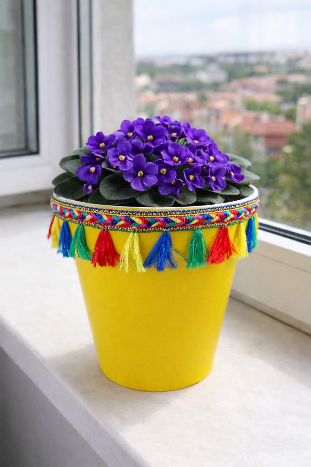 NF DEKORATİF SAKSI 1.7 LİTRE SARI