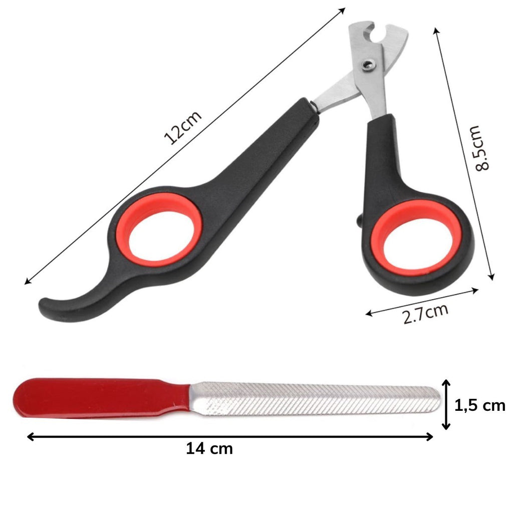 miorashop® Evcil Hayvan Tırnak Makası Ve Törpü Seti Manikür Pedikür Pati Bakım Aleti Kaymaz Sap