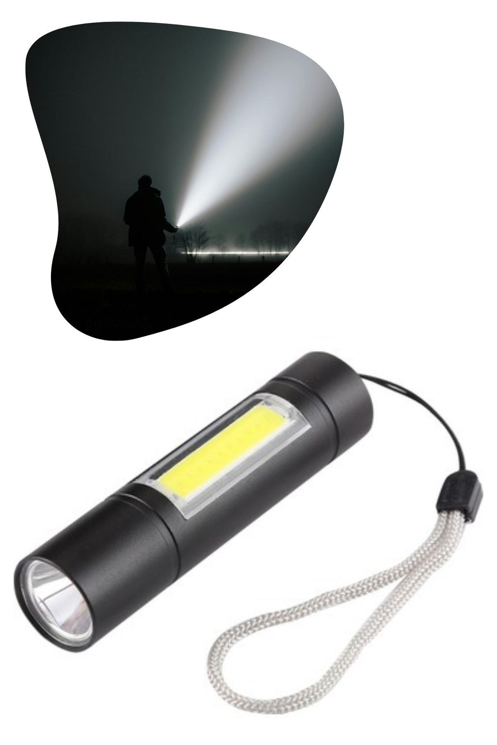 miorashop® Kutulu Mini El Feneri – Taşınabilir LED Kamp ve Acil Durum El Lambası Plastik Gövde