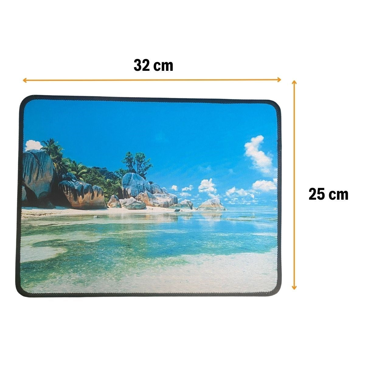 miorashop® 25x32 cm Küçük Boy Mouse Pad Manzara Ada