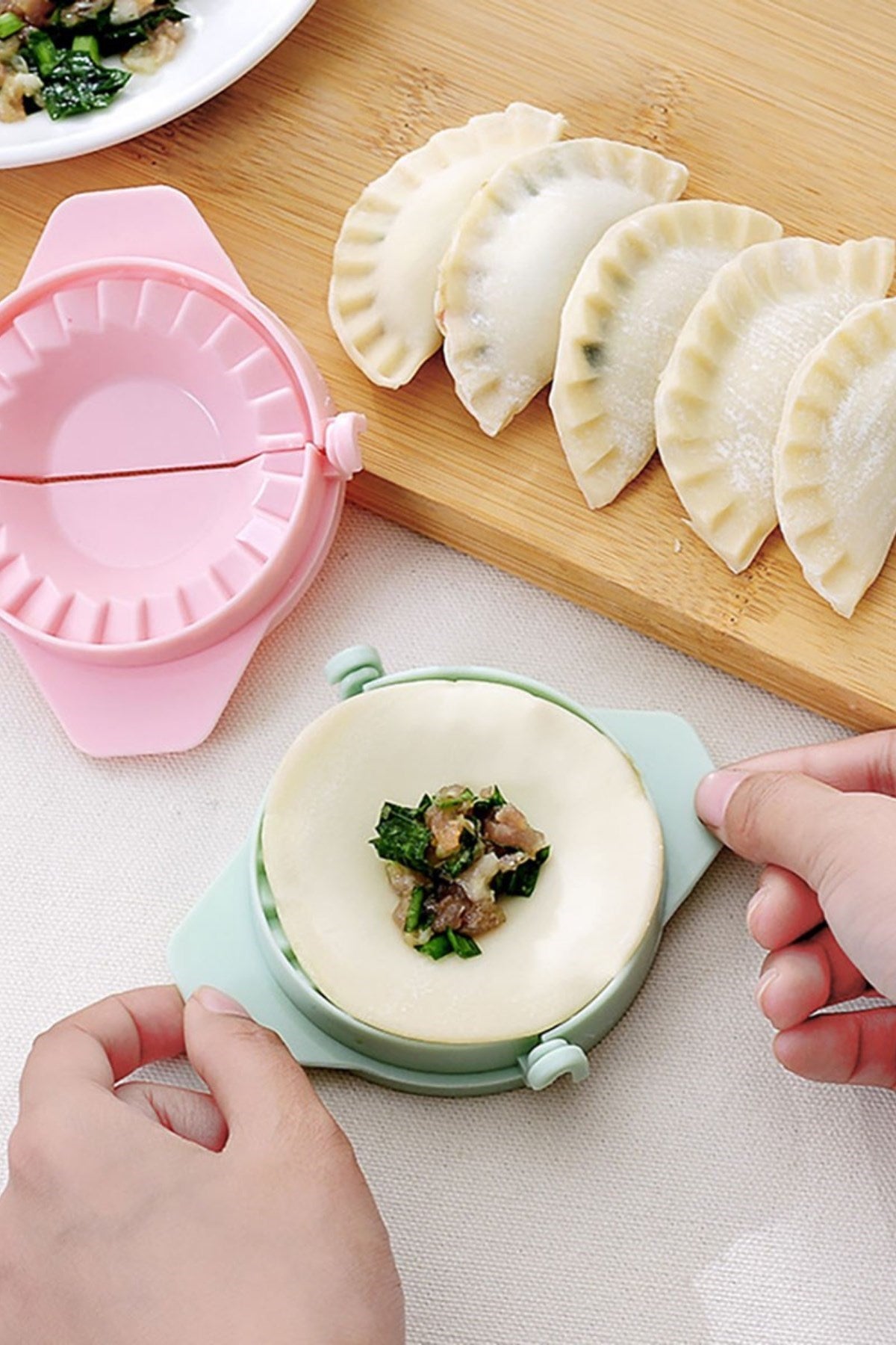miorashop® 3lü Çiğ börek kurabiye Hamur İşi Ravioli Kesme Kalıbı Aparatı